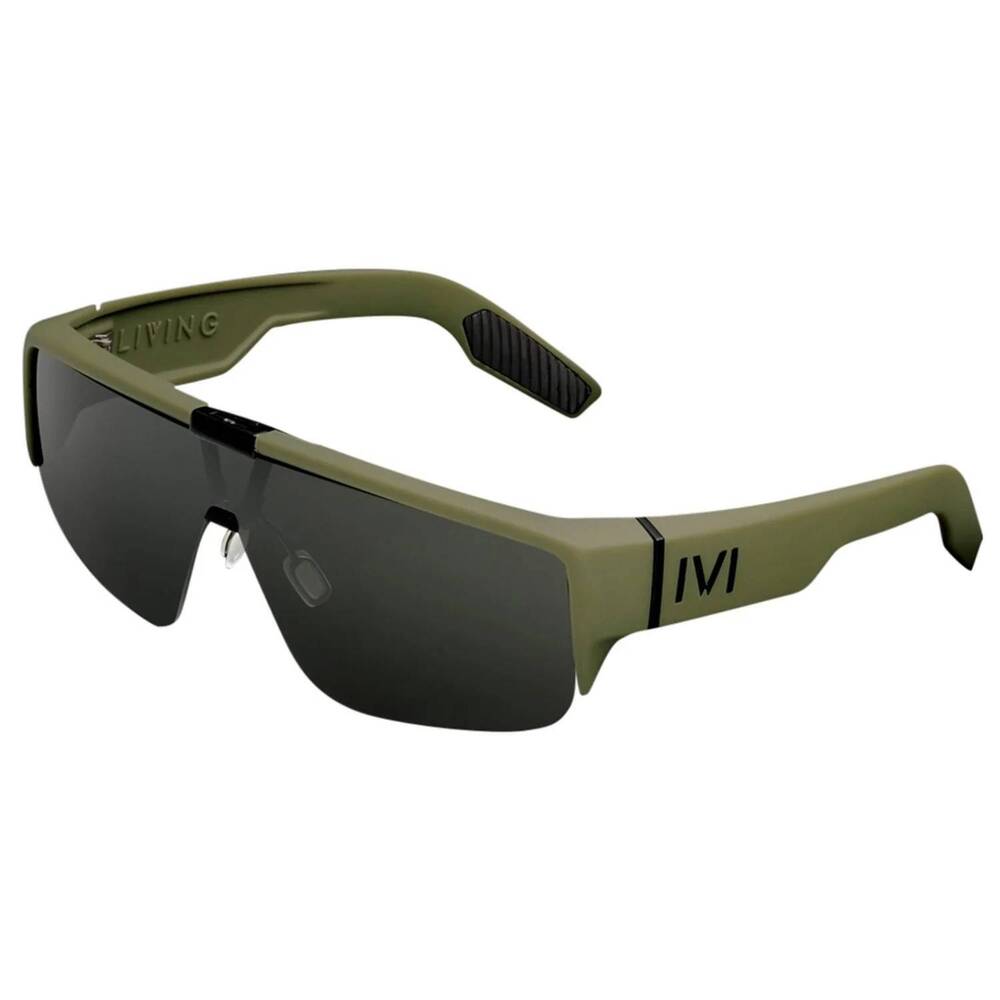 NEW IVI VISION unisex living sunglasses in matte olive